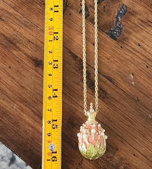 Joan Rivers Gold and Pink Pendant Necklace - Picture 6 of 6